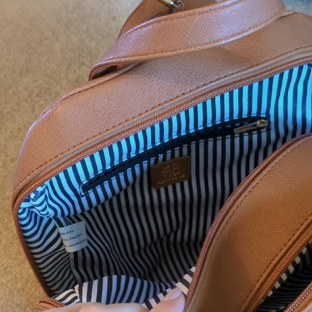 Brown Leather Backpack - image 3